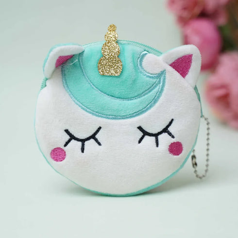 Personalised Unicorn Face Coin Pouch